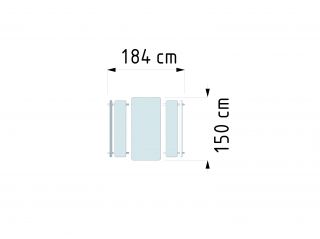Stół + ławki
metalowe