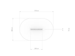 Przeplotnia linowa kratownica z otworem