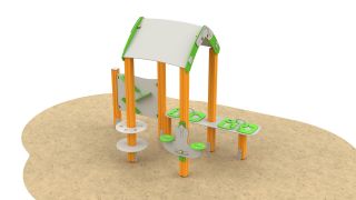 Wieża z dachem 
do zabaw w piasku