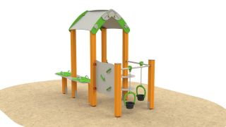 Wieża z dachem 
do zbaw w piasku z wiaderkami