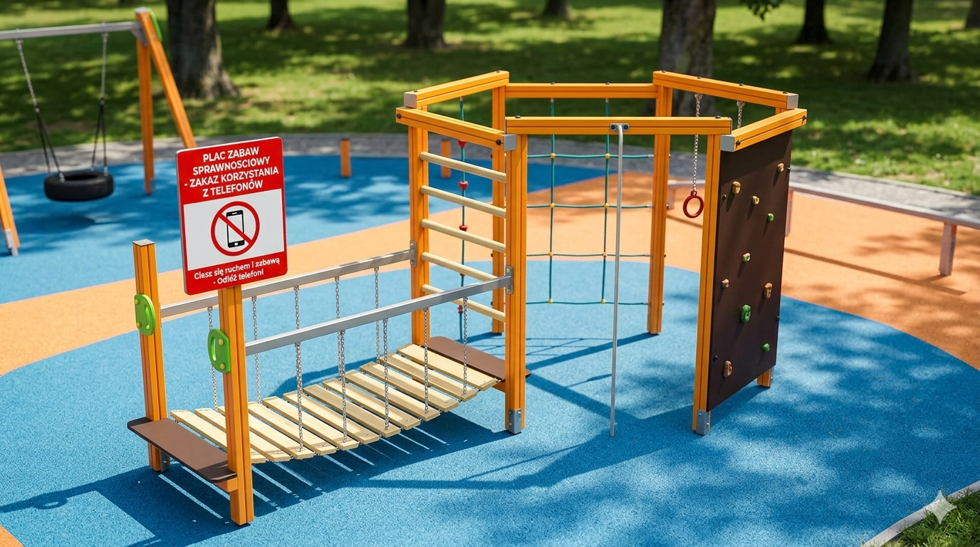 Sprawnościowe place zabaw dla starszych dzieci – sposób na ruch na świeżym powietrzu zamiast telefonu